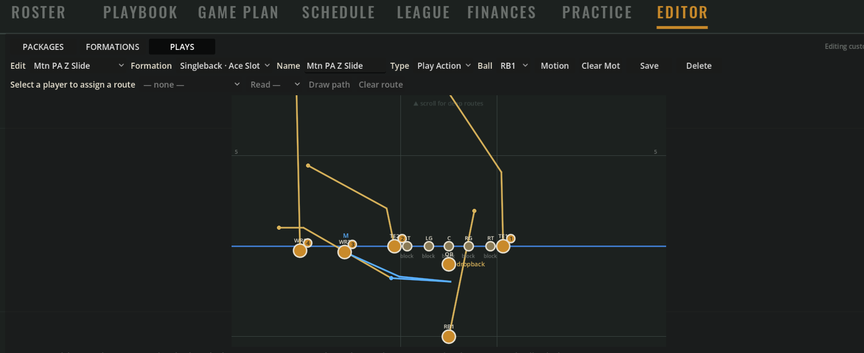 Play Editor — play design and customization